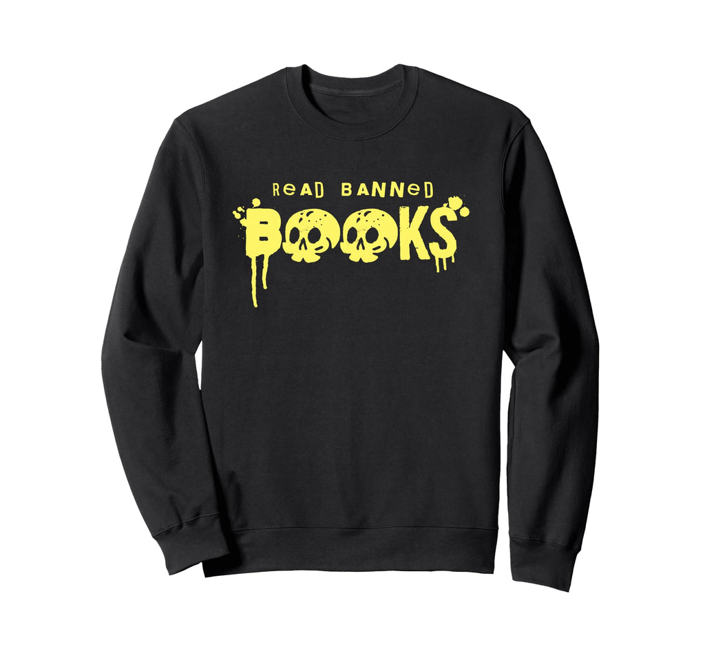 Read Banned Books Library Sweatshirt - Custom Art Print for Adults - T-Shirt, Sweatshirt, Hoodie