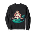 Meditation Mermaid Yoga Pose Sweatshirt - Casual Everyday Wear Unisex - T-Shirt, Sweatshirt, Hoodie