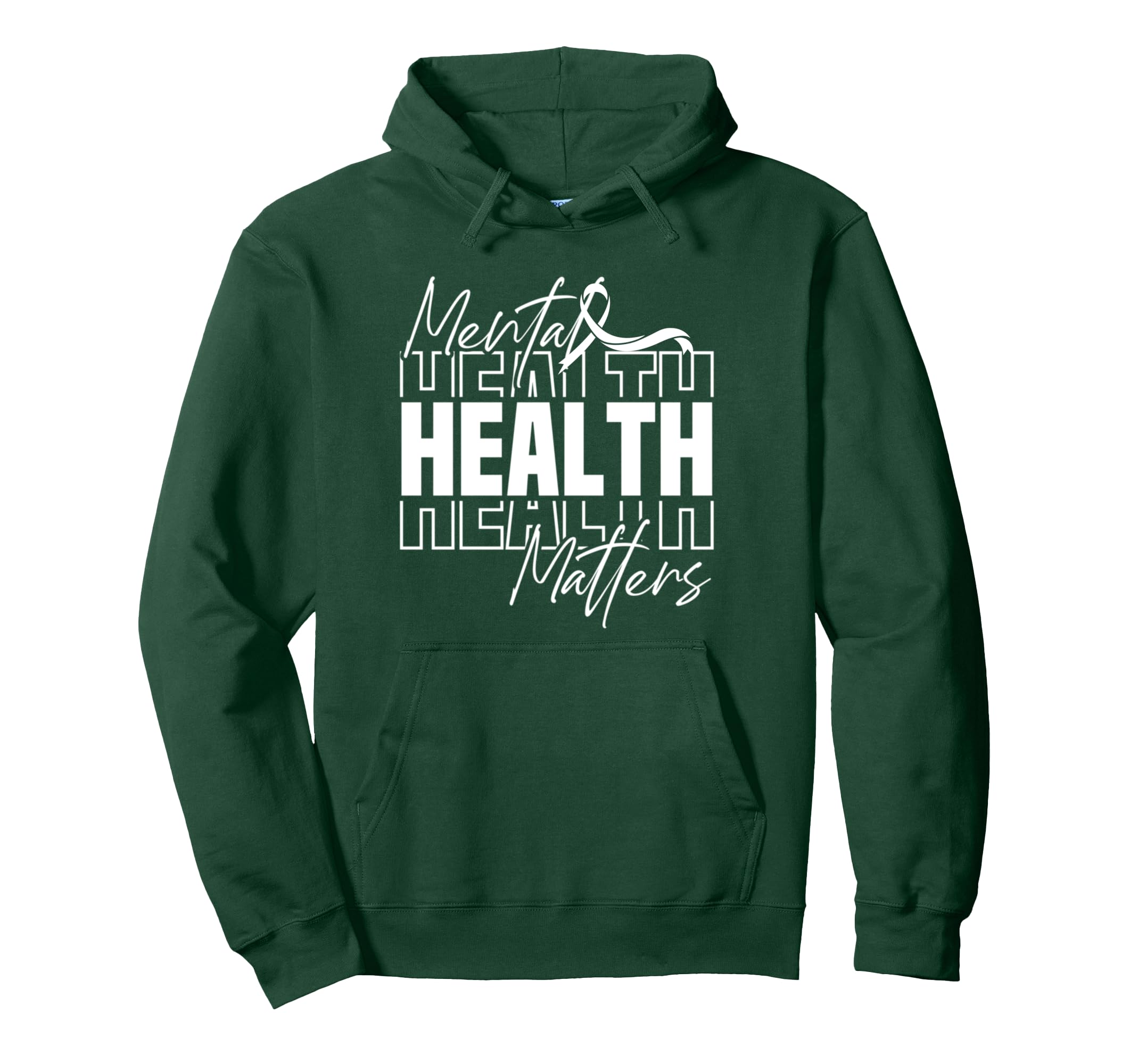 Mental Health Month We Wear Green Mental Hoodie - Custom Art Print Unisex - T-Shirt, Sweatshirt, Hoodie