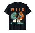 Wild About Reading Love Books Nerd T-Shirt - Graphic Print for Adults - T-Shirt, Sweatshirt, Hoodie