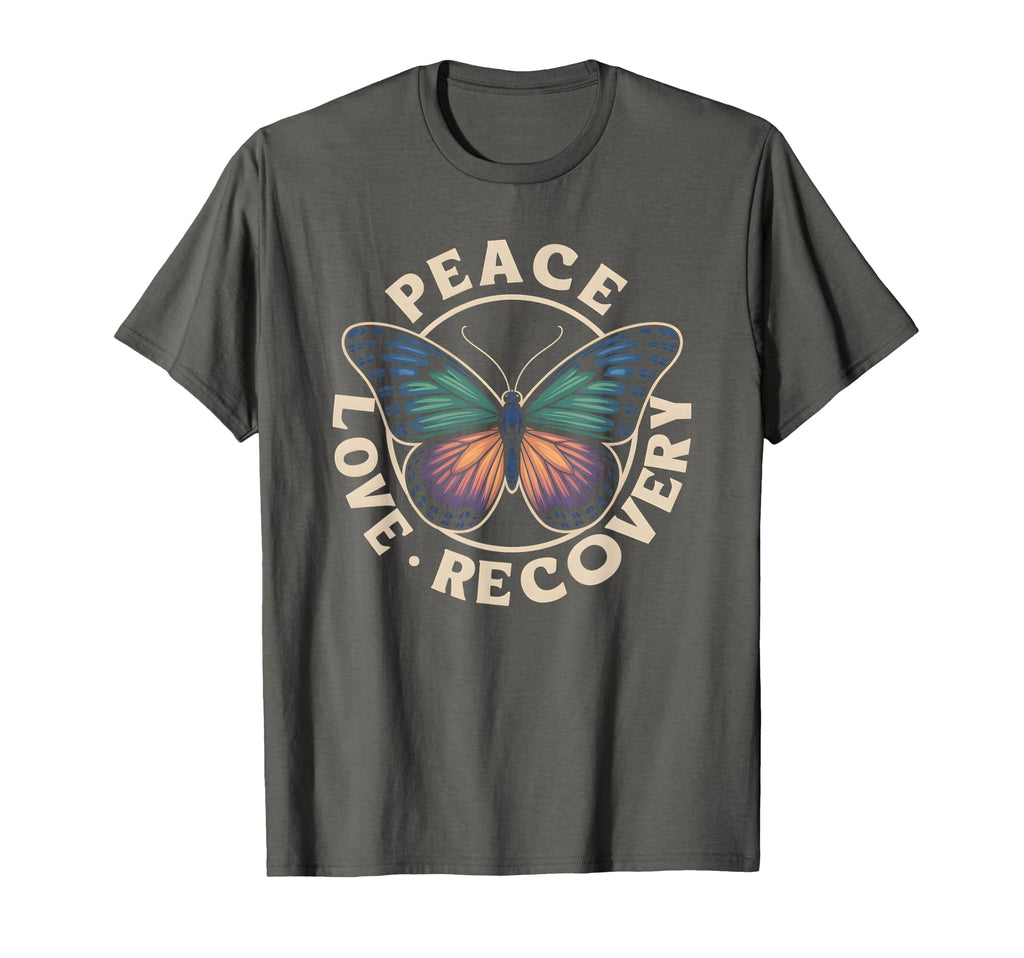 Kawaii Peace Love Recovery Vibes Injury T-Shirt - Minimalist Print Unisex - T-Shirt, Sweatshirt, Hoodie