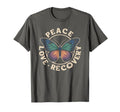 Kawaii Peace Love Recovery Vibes Injury T-Shirt - Minimalist Print Unisex - T-Shirt, Sweatshirt, Hoodie