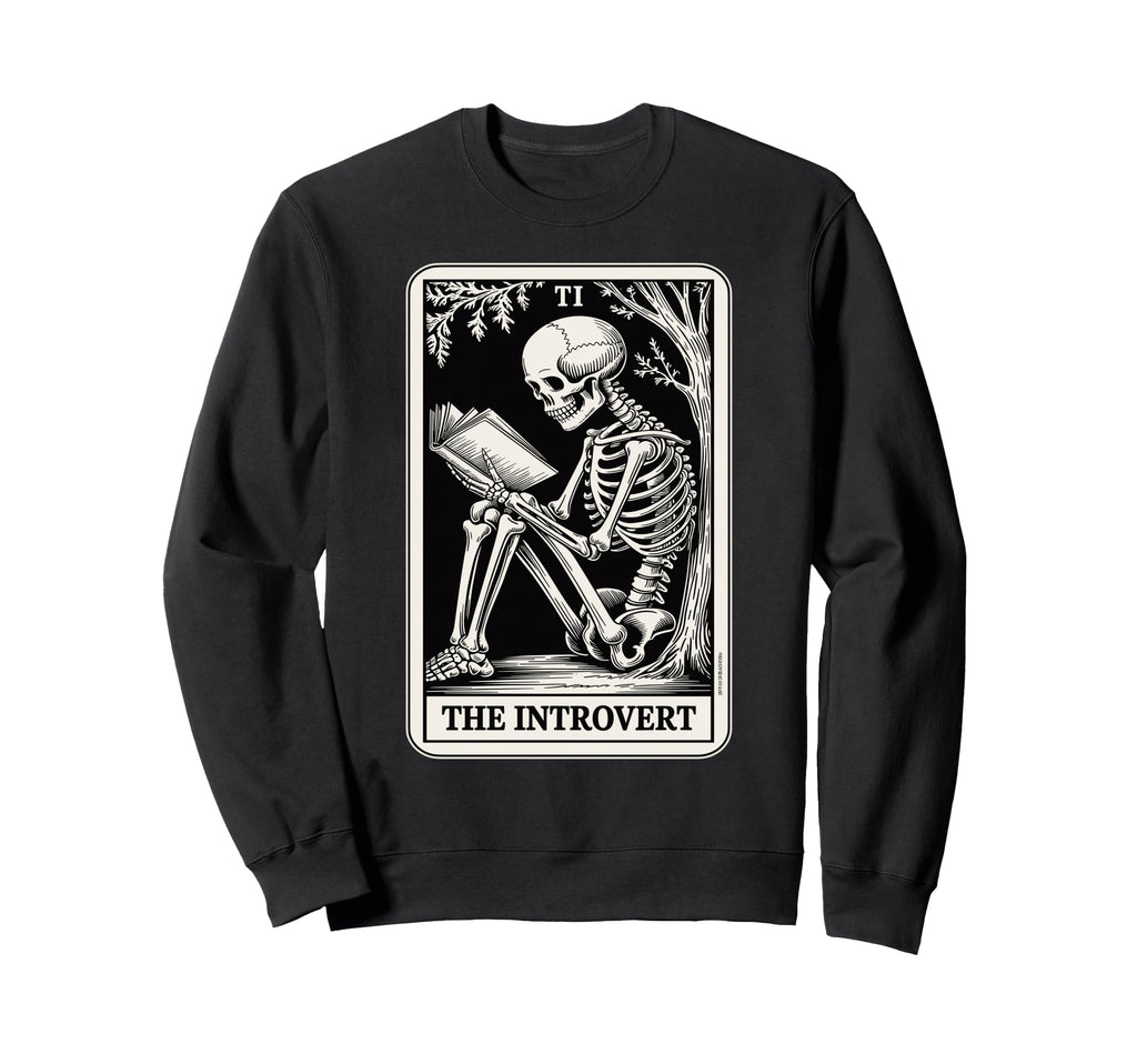 Social Distancing Introvert Tarot Card Sweatshirt - Trendy Graphic Unisex - T-Shirt, Sweatshirt, Hoodie