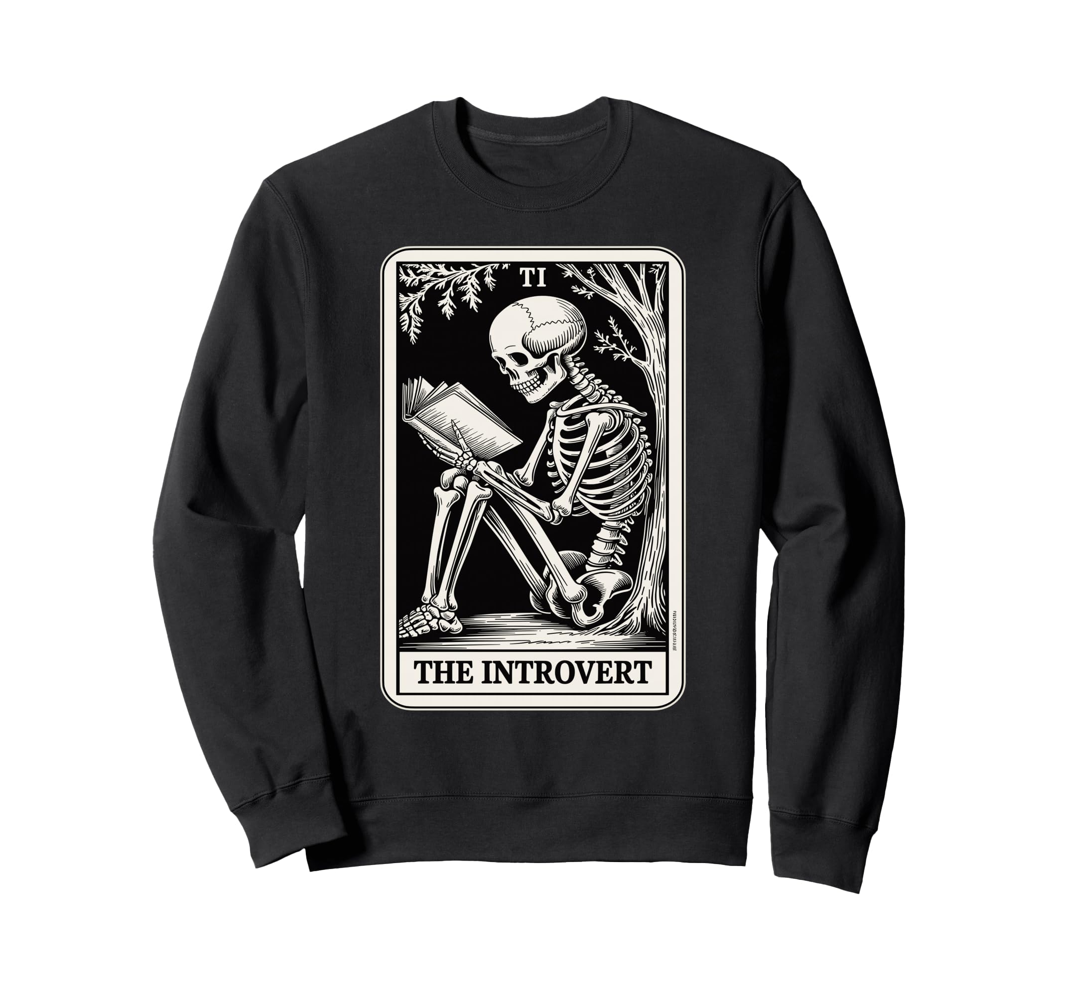Social Distancing Introvert Tarot Card Sweatshirt - Trendy Graphic Unisex - T-Shirt, Sweatshirt, Hoodie