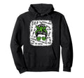 Mental Health Matters Messy Bun Hoodie - Fun Novelty Design Men Women - T-Shirt, Sweatshirt, Hoodie