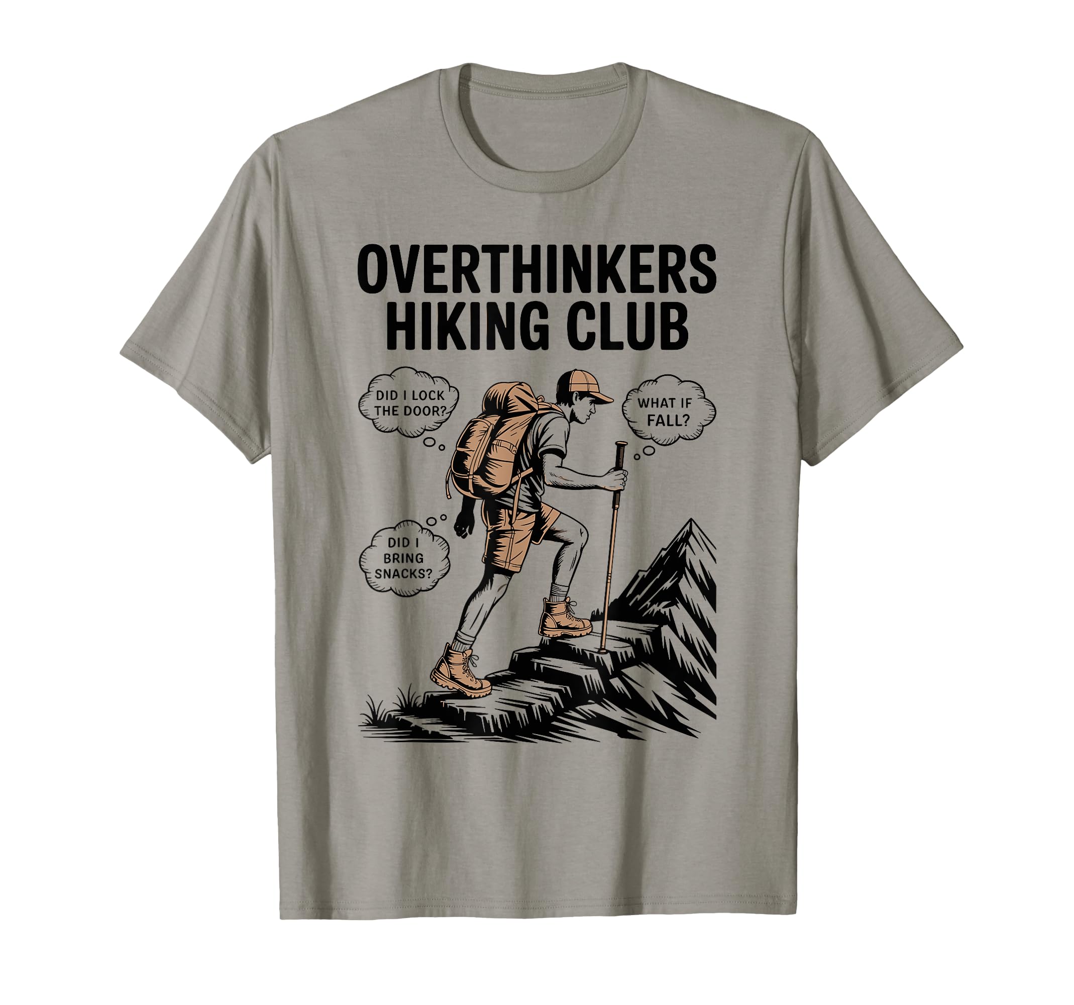 Overthinkers Hiking Club Floating T-Shirt - Streetwear Style Unisex - T-Shirt, Sweatshirt, Hoodie