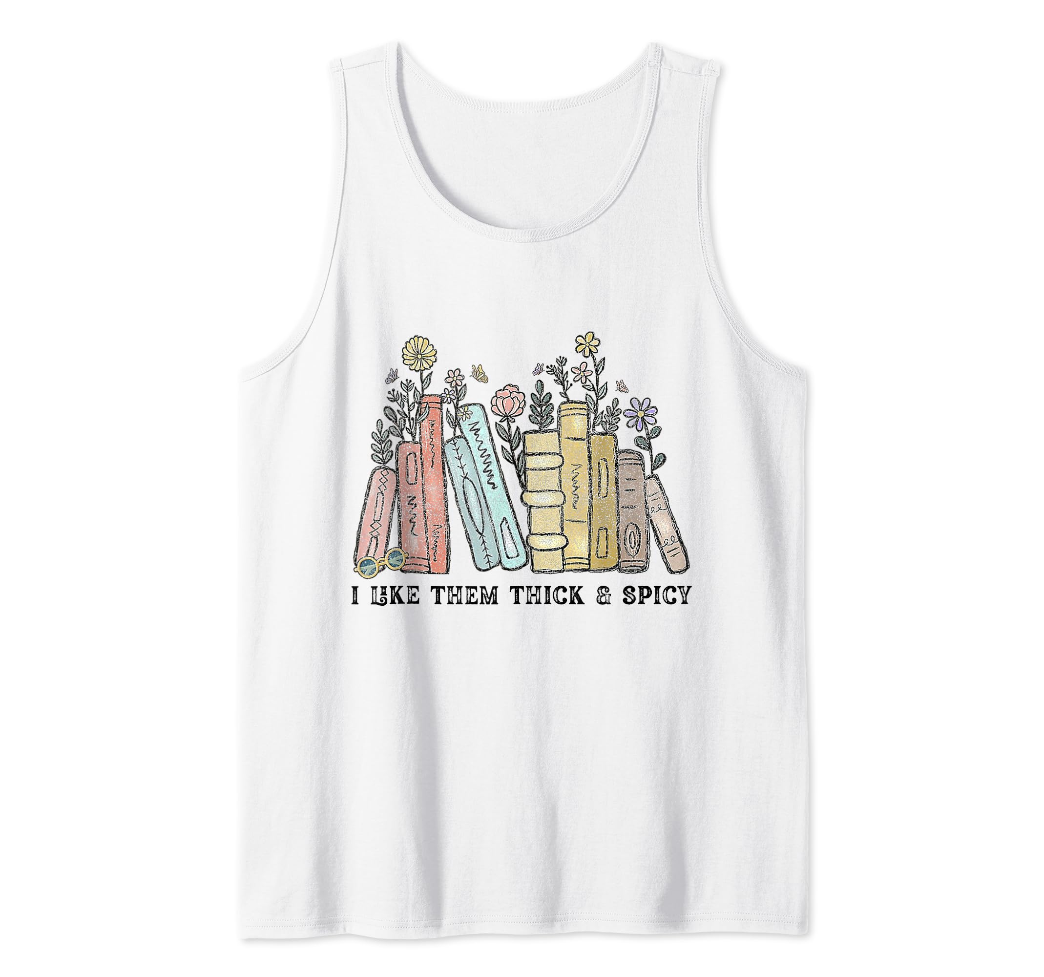 I Like My Books Spicy My Coffee Icy Back T-Shirt - Trendy Graphic Men Women - T-Shirt, Sweatshirt, Hoodie