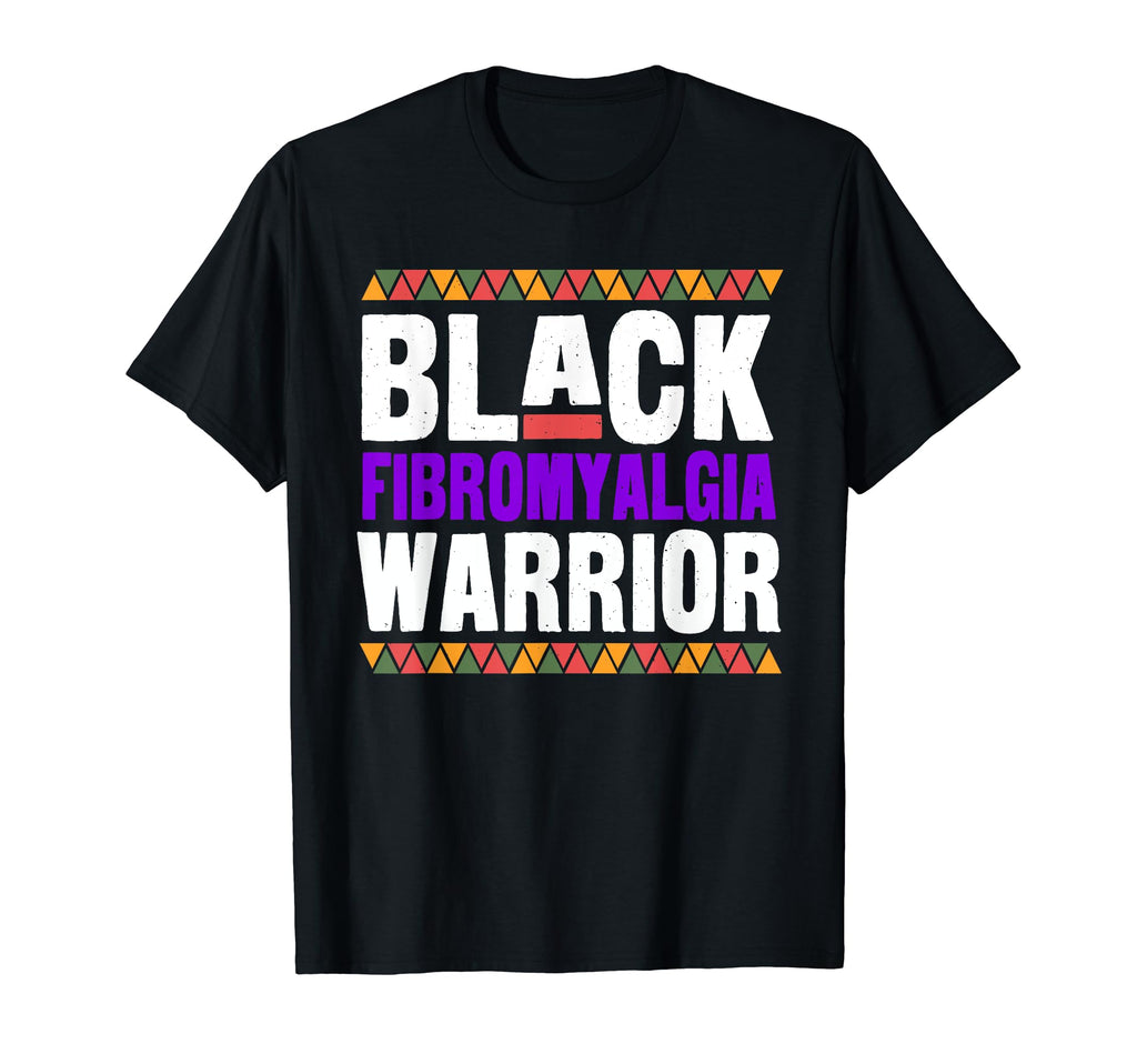 Black Fibromyalgia Warrior African T-Shirt - Trendy Graphic Unisex - T-Shirt, Sweatshirt, Hoodie