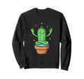 Meditation Cactus Yoga Pose Sweatshirt - Aesthetic Graphic Men Women - T-Shirt, Sweatshirt, Hoodie