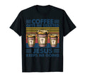 Funny Coffee Gets Me Started Jesus T-Shirt - Graphic Print for Adults - T-Shirt, Sweatshirt, Hoodie