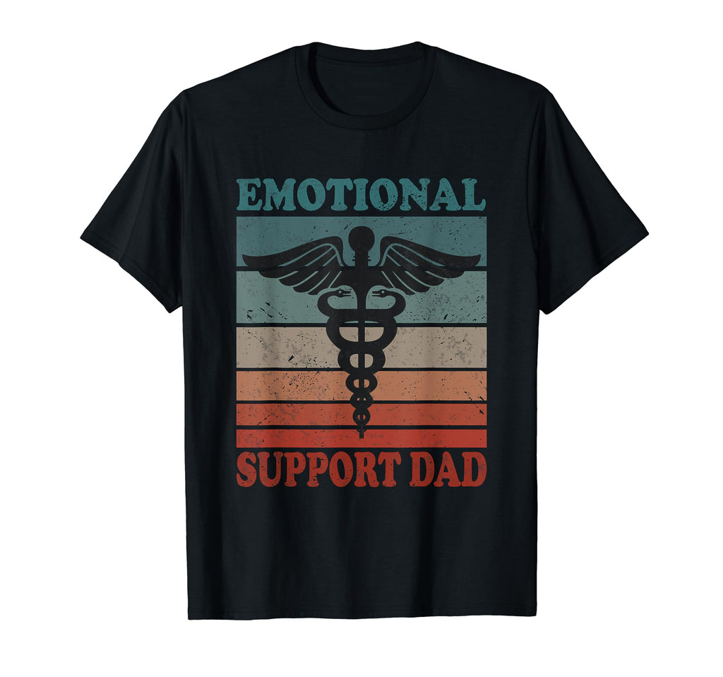 Emotional Support Dad Caring Dad T-Shirt - Aesthetic Graphic for Adults - T-Shirt, Sweatshirt, Hoodie