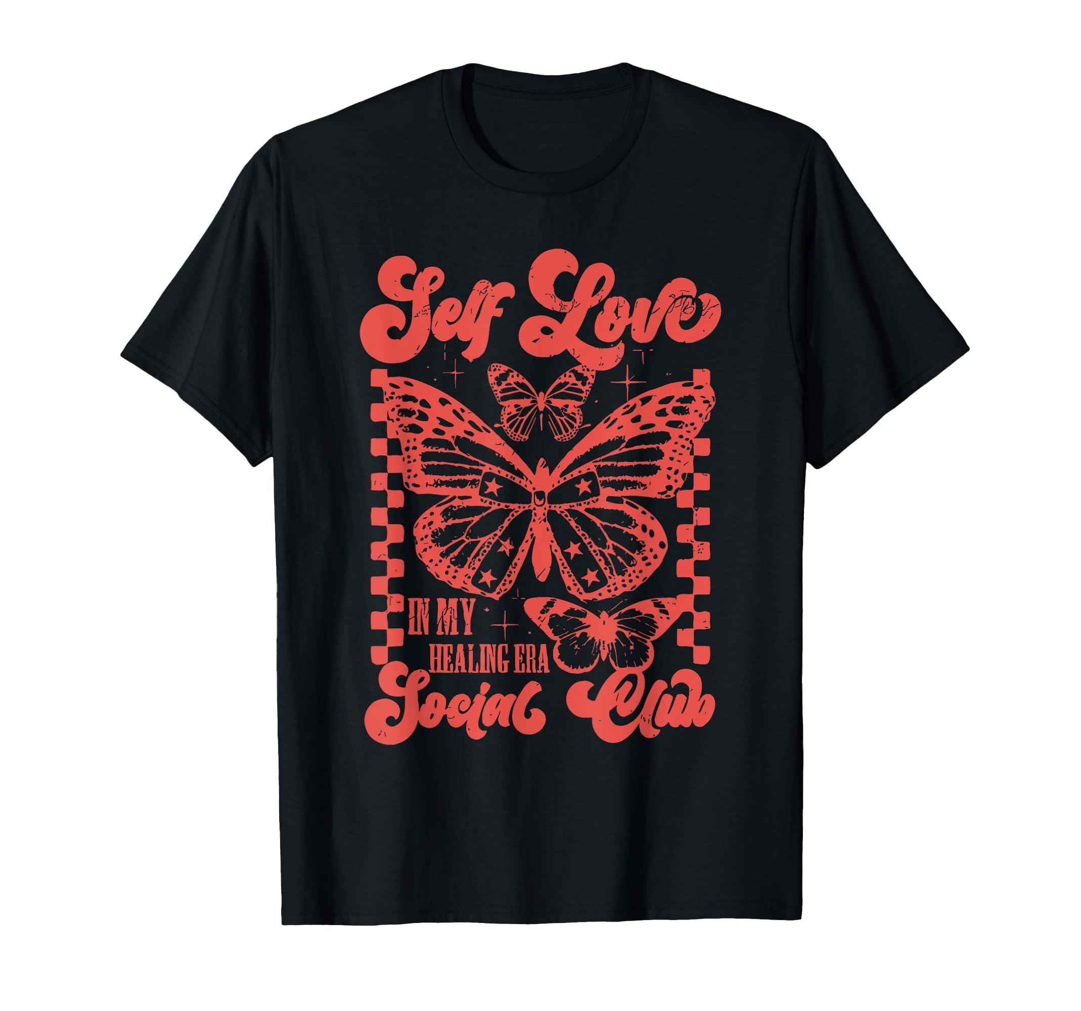 Self Love My Healing Era Social Club Funny T-Shirt - Graphic Print Unisex - T-Shirt, Sweatshirt, Hoodie