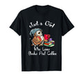 Just Who Loves Books And Coffee Nerd Owl T-Shirt - Minimalist Print Unisex - T-Shirt, Sweatshirt, Hoodie