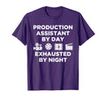 Exhausted Night Pa Production T-Shirt - Aesthetic Graphic Men Women - T-Shirt, Sweatshirt, Hoodie