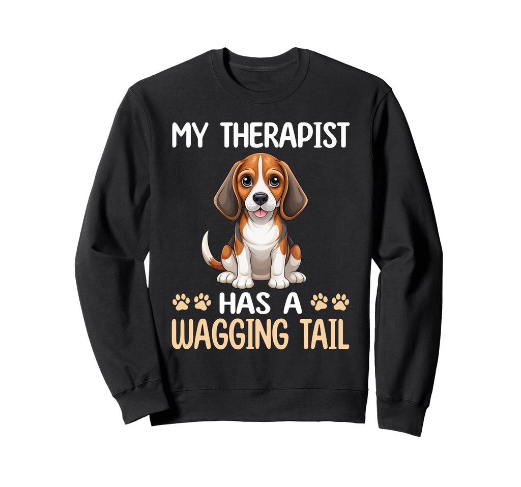 Beagle Therapy Service Dog Sweatshirt - Fun Novelty Design Men Women - T-Shirt, Sweatshirt, Hoodie