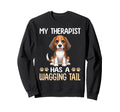 Beagle Therapy Service Dog Sweatshirt - Fun Novelty Design Men Women - T-Shirt, Sweatshirt, Hoodie