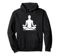 Meditating Person Silhouette Hoodie - Casual Everyday Wear Unisex - T-Shirt, Sweatshirt, Hoodie