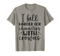 I Fall Characters W Crowns Fantasy Book T-Shirt - Aesthetic Graphic Unisex - T-Shirt, Sweatshirt, Hoodie