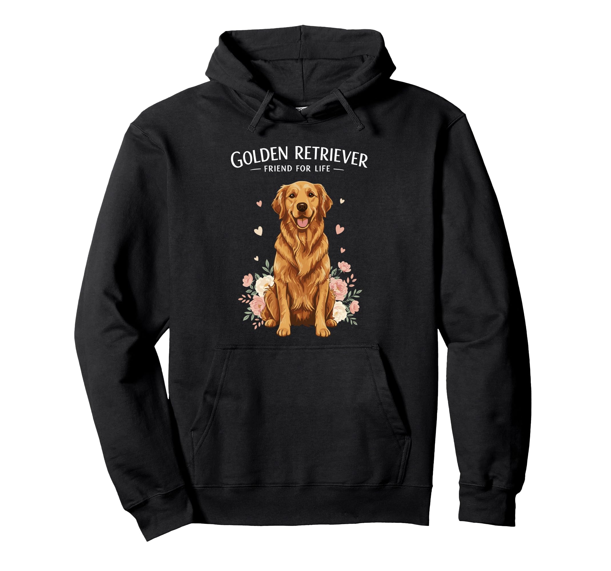 Golden Retriever Friend Life Dog Hoodie - Unique Graphic for Adults - T-Shirt, Sweatshirt, Hoodie