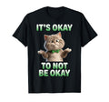 Its Okay To Not Be Okay Cat Mental T-Shirt - Trendy Graphic for Adults - T-Shirt, Sweatshirt, Hoodie