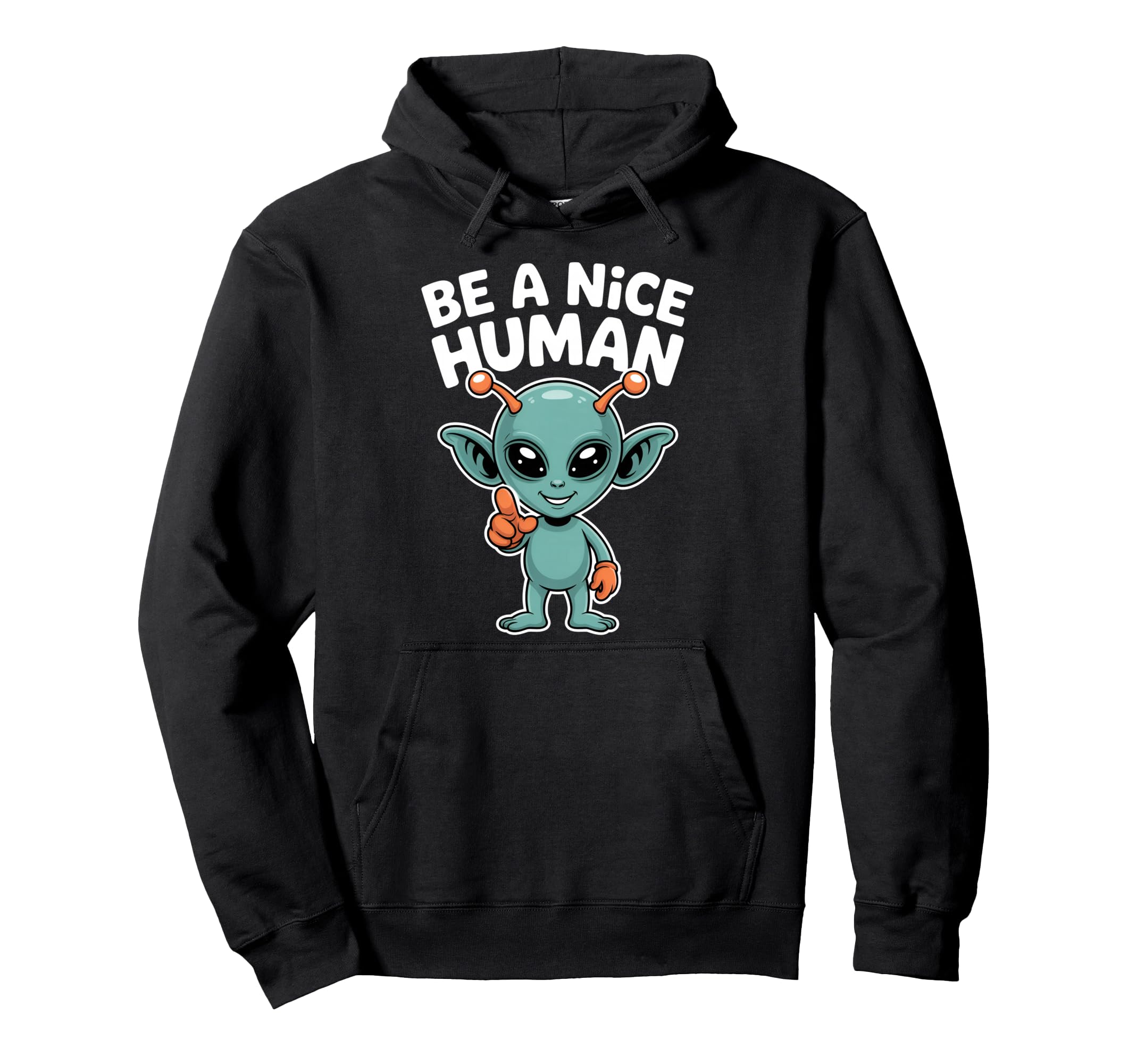 Be Nice Human Be Kind Inspirational Hoodie - Casual Everyday Wear Unisex - T-Shirt, Sweatshirt, Hoodie