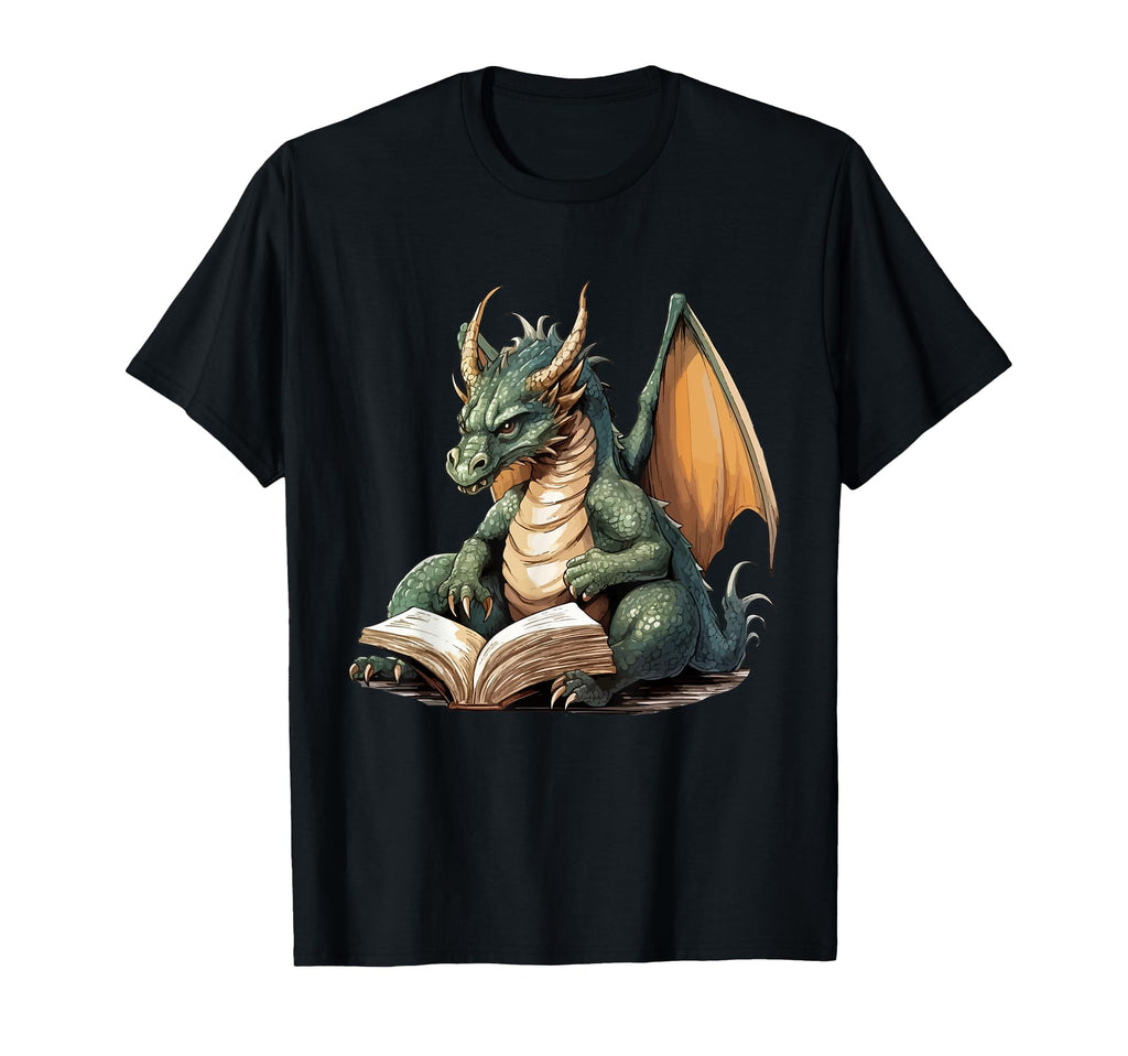 Funny Bookworm And Dragons Sweatshirt - Graphic Print for Adults - T-Shirt, Sweatshirt, Hoodie