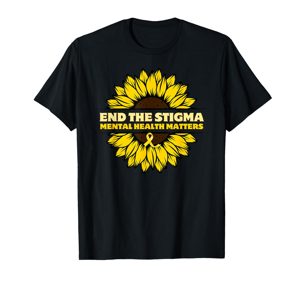End Stigma Mental Health Matters T-Shirt - Custom Art Print Men Women - T-Shirt, Sweatshirt, Hoodie