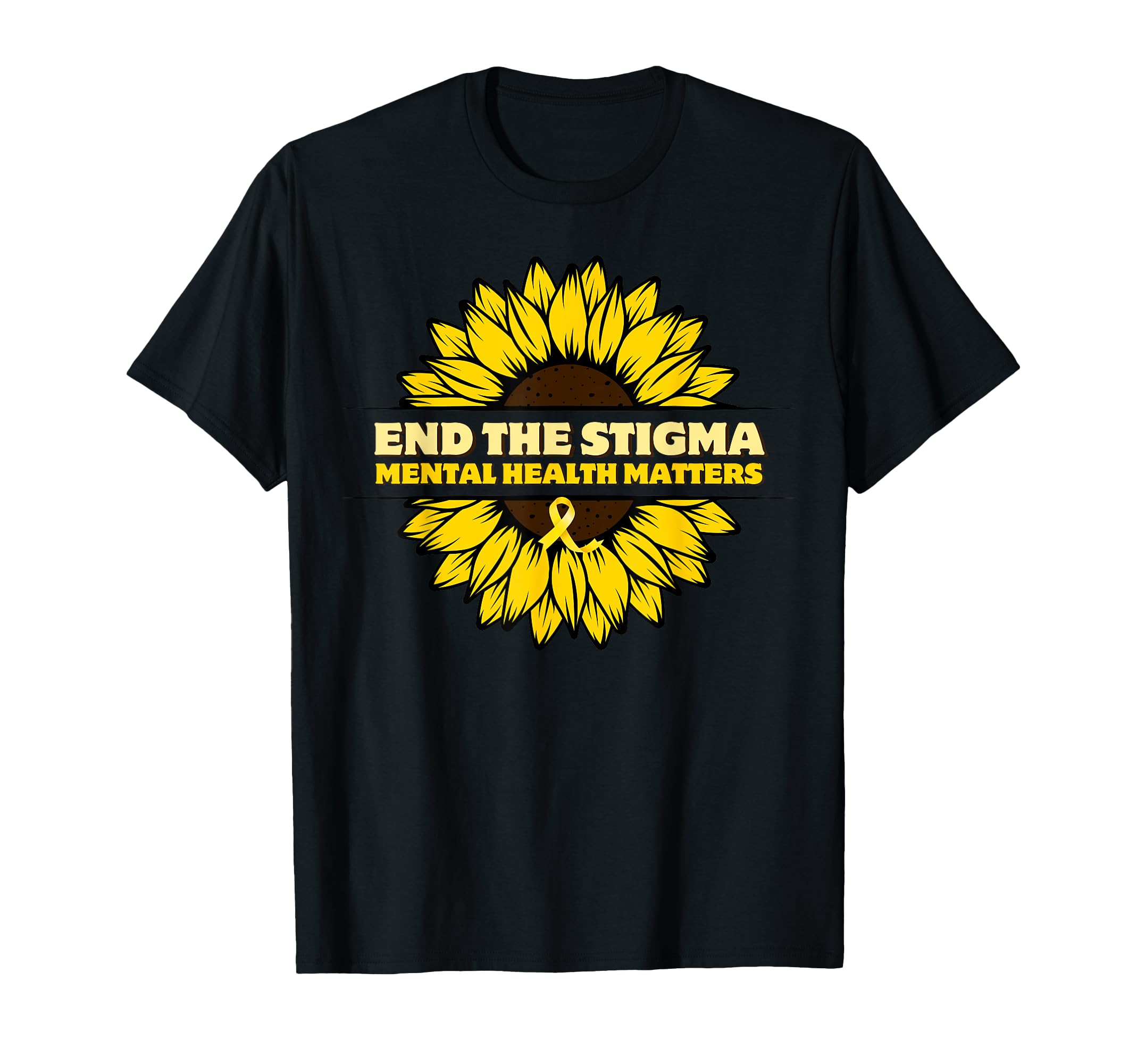 End Stigma Mental Health Matters T-Shirt - Custom Art Print Men Women - T-Shirt, Sweatshirt, Hoodie