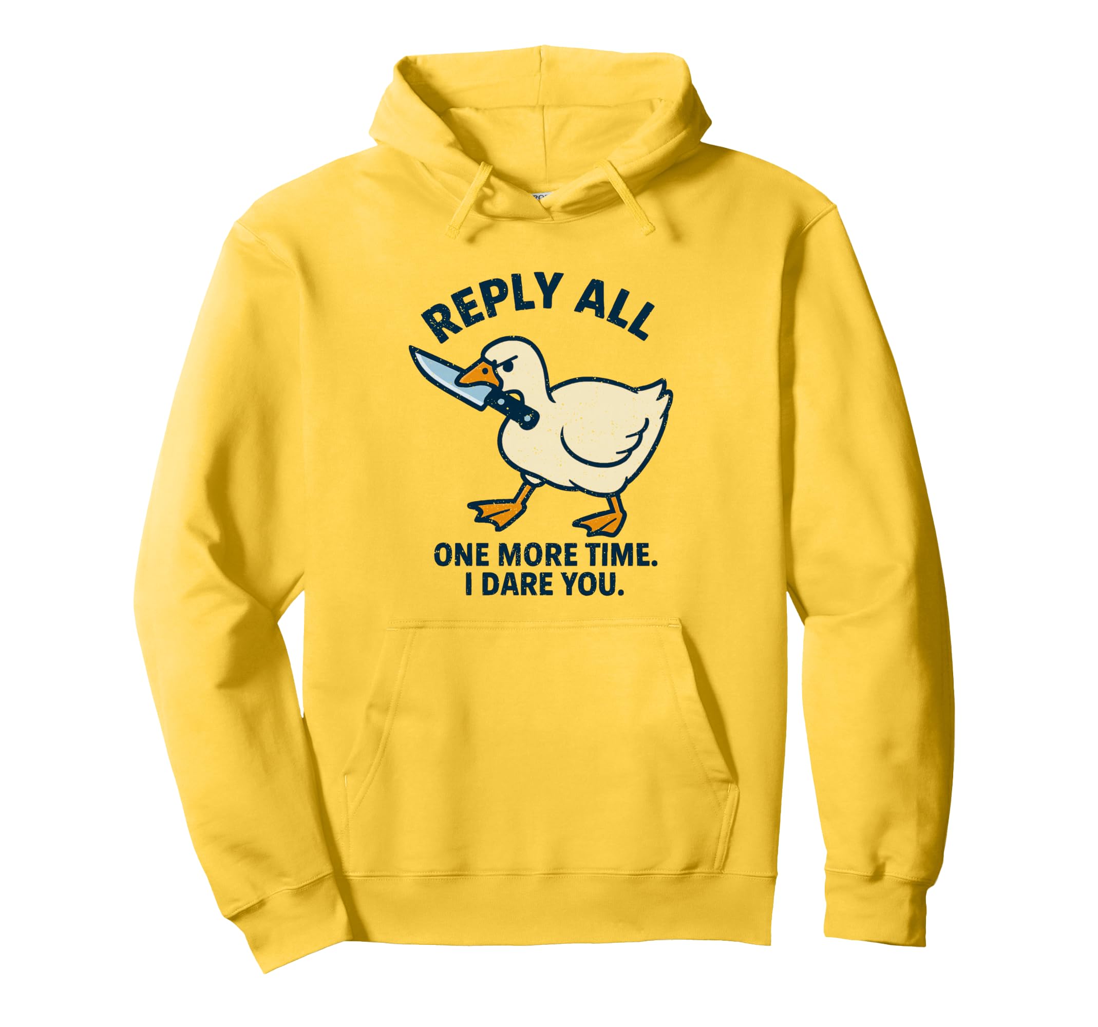 Reply All Again Angry Goose Funny Work Hoodie - Graphic Print for Adults - T-Shirt, Sweatshirt, Hoodie