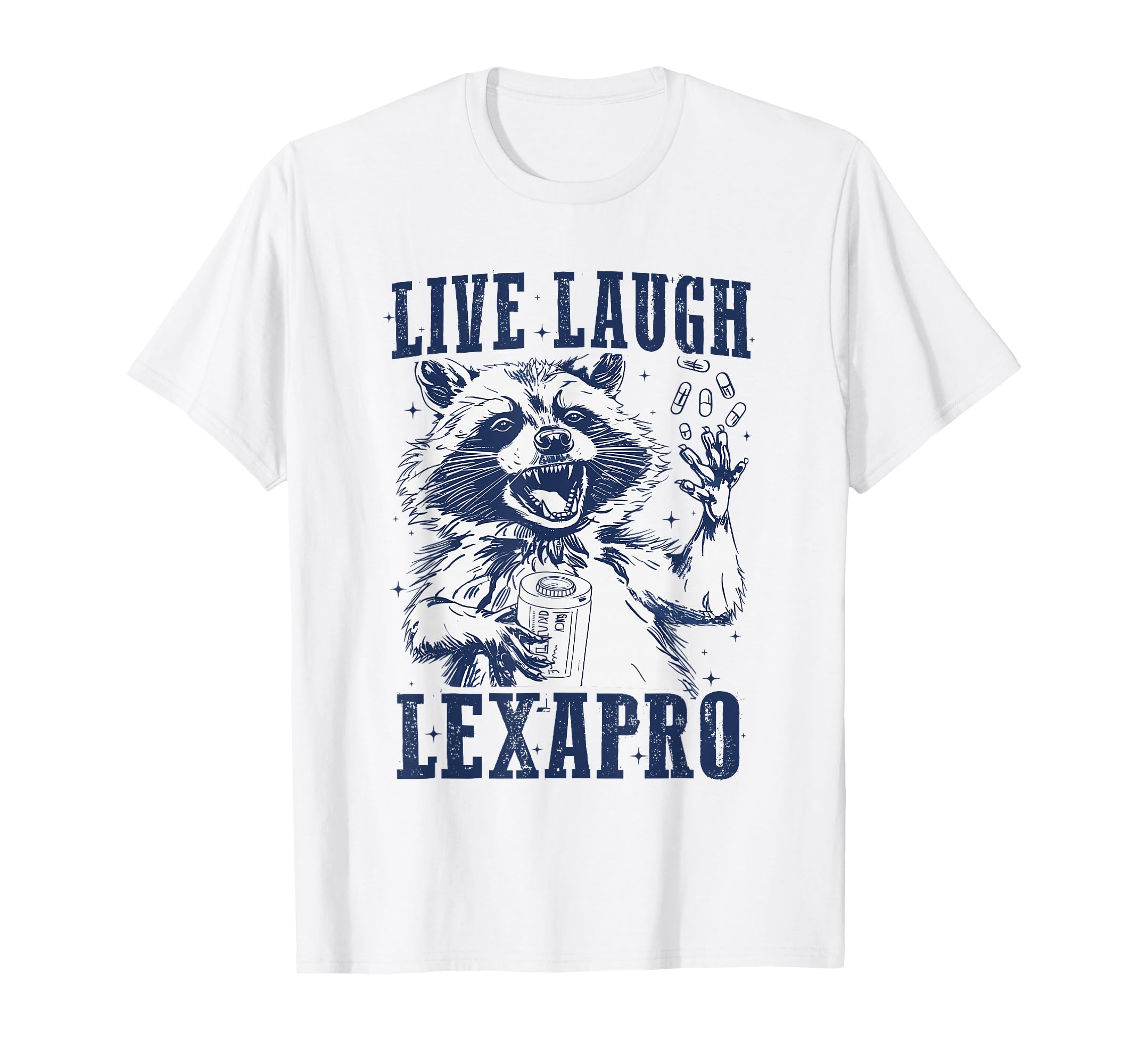 Live Laugh Lexapro Groovy Mental T-Shirt - Aesthetic Graphic Men Women - T-Shirt, Sweatshirt, Hoodie