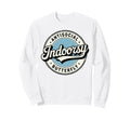 Indoorsy Antisocial Butterfly Badge Sweatshirt - Novelty Apparel Men Women - T-Shirt, Sweatshirt, Hoodie