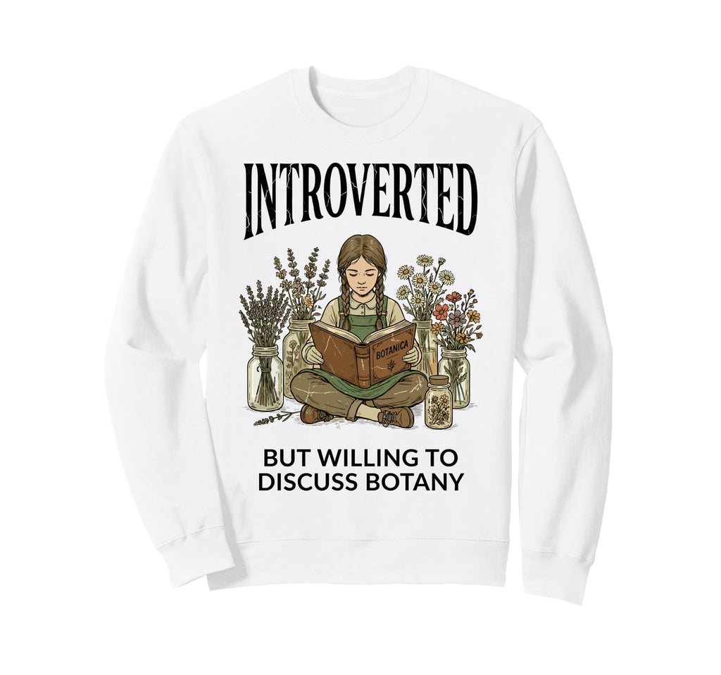 Introverted But Willing To Discuss Sweatshirt - Graphic Print Men Women - T-Shirt, Sweatshirt, Hoodie