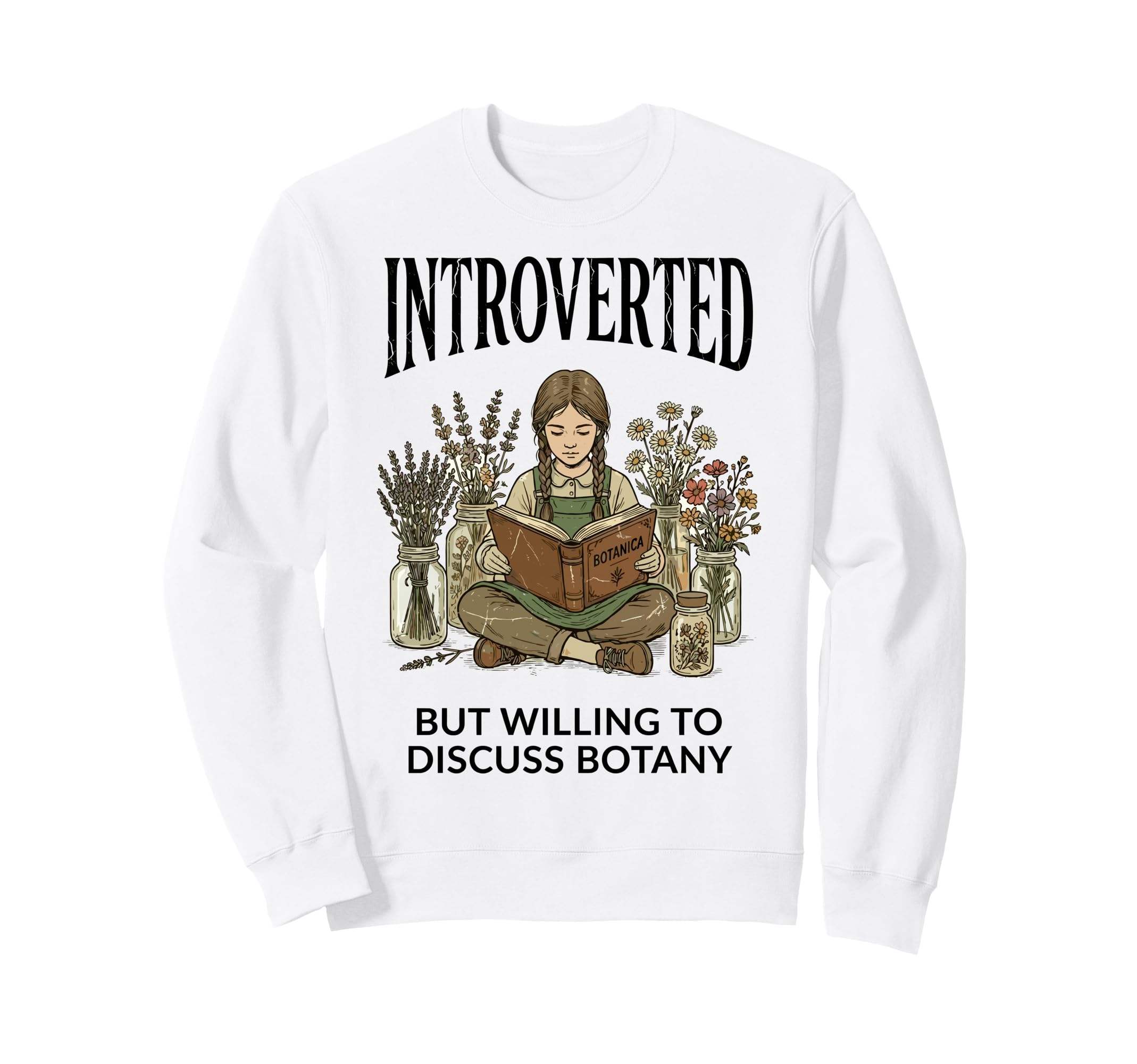 Introverted But Willing To Discuss Sweatshirt - Unique Graphic Unisex - T-Shirt, Sweatshirt, Hoodie