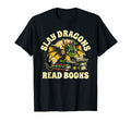 Slay Dragons Read Books Book Reading T-Shirt - Trendy Graphic Men Women - T-Shirt, Sweatshirt, Hoodie