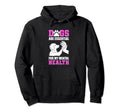 Dogs Are My Mental Health Hoodie - Minimalist Print for Adults - T-Shirt, Sweatshirt, Hoodie