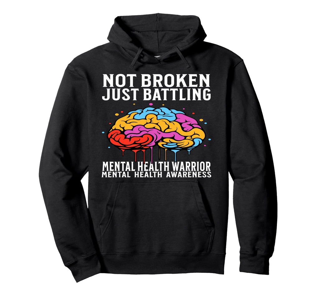 Mental Health Awareness Gifts Brain Hoodie - Streetwear Style Men Women - T-Shirt, Sweatshirt, Hoodie
