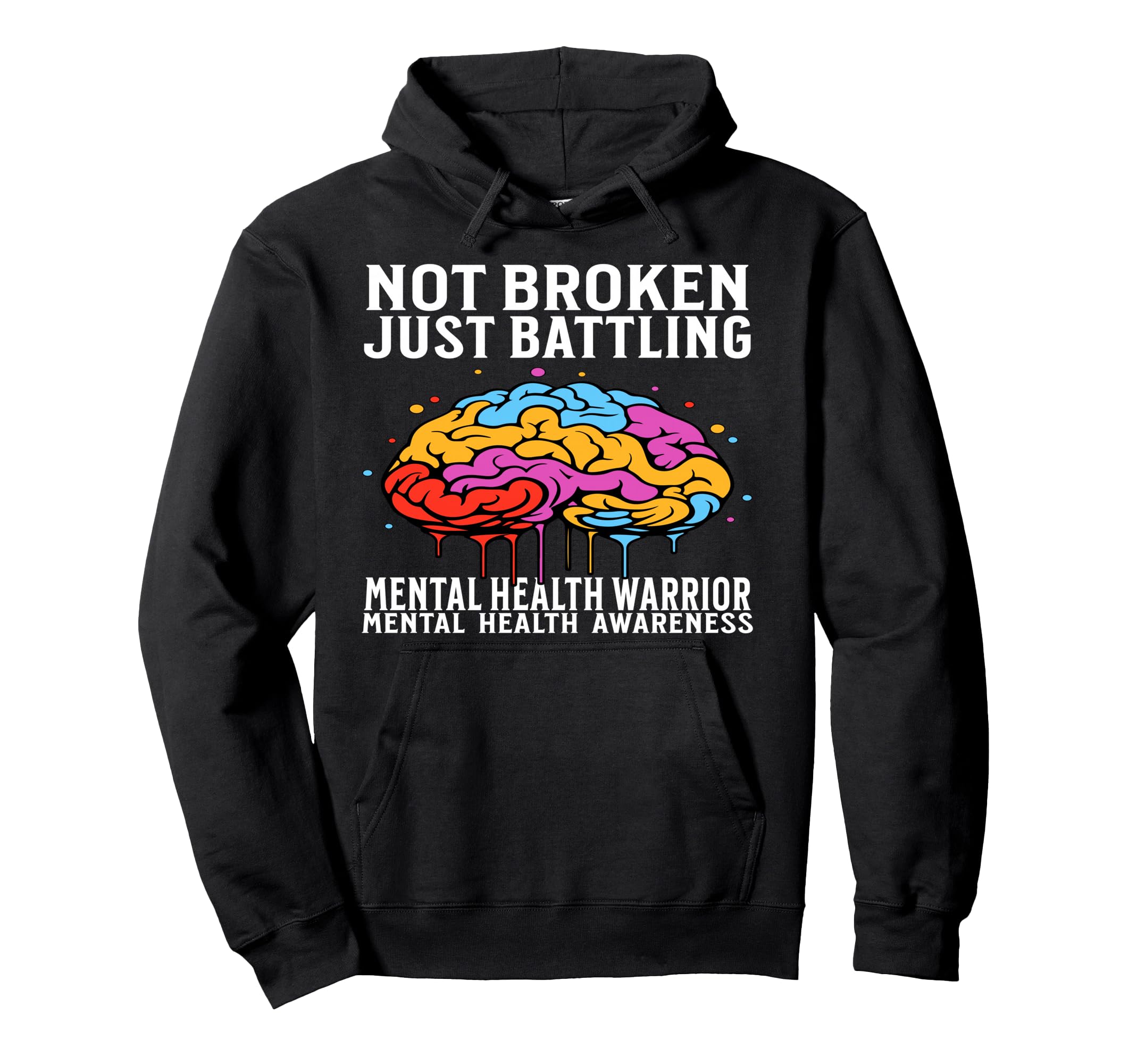 Mental Health Awareness Gifts Brain Hoodie - Streetwear Style Men Women - T-Shirt, Sweatshirt, Hoodie