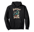Bookworm Please Im Book Dragon Hoodie - Aesthetic Graphic for Adults - T-Shirt, Sweatshirt, Hoodie