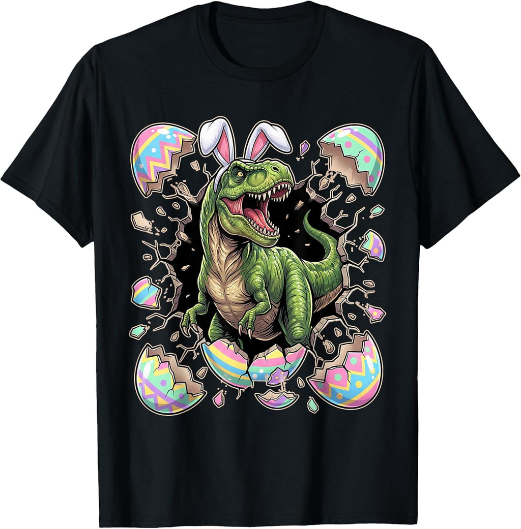Funny TRex Easter Bunny Dinosaur Egg Unisex T-shirt, Sweatshirt, Hoodie, Long Sleeve Tee - T-Shirt, Sweatshirt, Hoodie