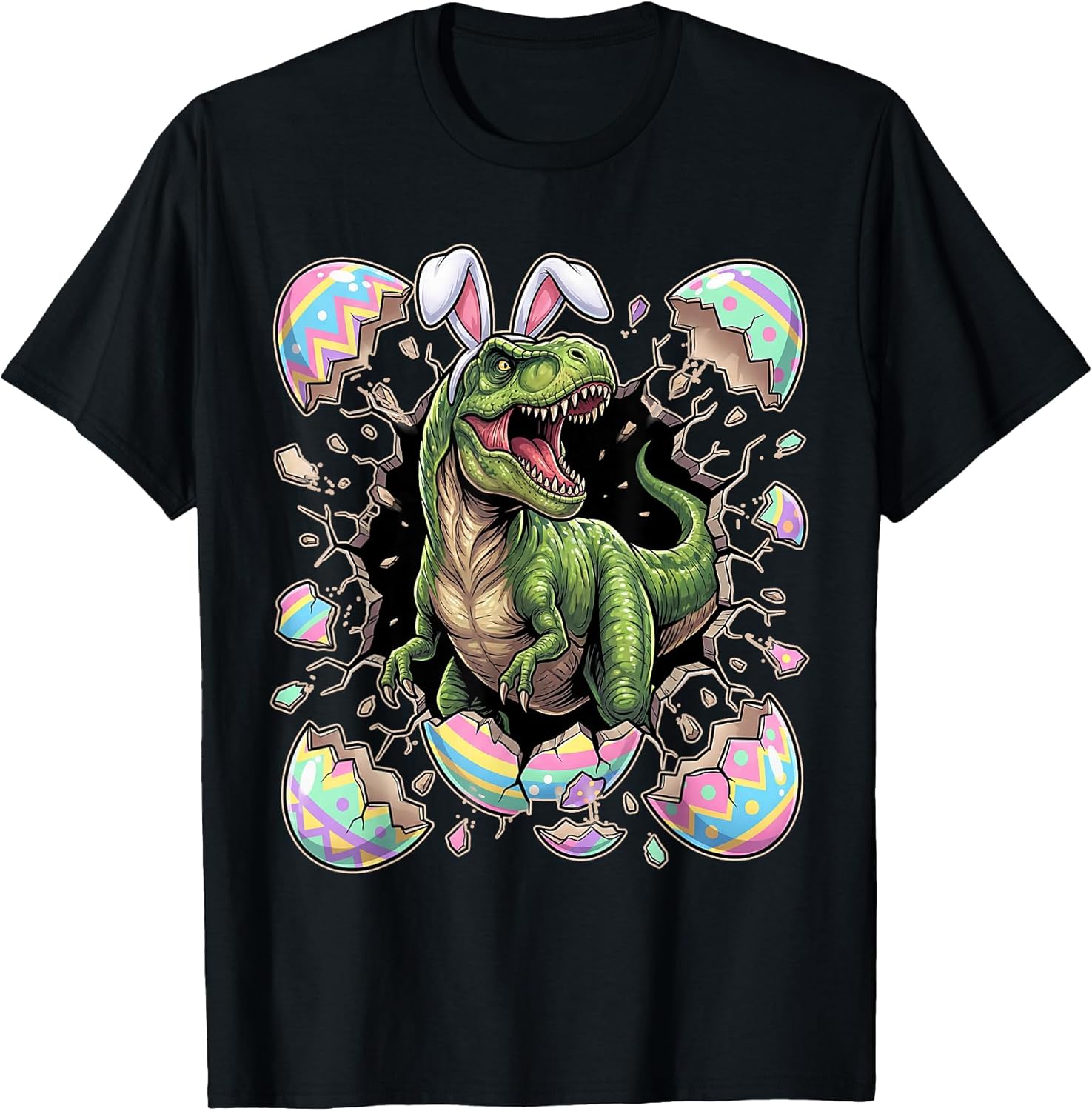 Funny TRex Easter Bunny Dinosaur Egg Unisex T-shirt, Sweatshirt, Hoodie, Long Sleeve Tee - T-Shirt, Sweatshirt, Hoodie