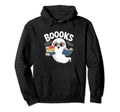 Booooks Ghost Reading Halloween Book Hoodie - Casual Everyday Wear Unisex - T-Shirt, Sweatshirt, Hoodie