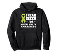 Rainbow May I Wear Green Mental Health Hoodie - Graphic Print for Adults - T-Shirt, Sweatshirt, Hoodie