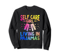 Funny Self Care Love Wellness Sweatshirt - Minimalist Print Men Women - T-Shirt, Sweatshirt, Hoodie
