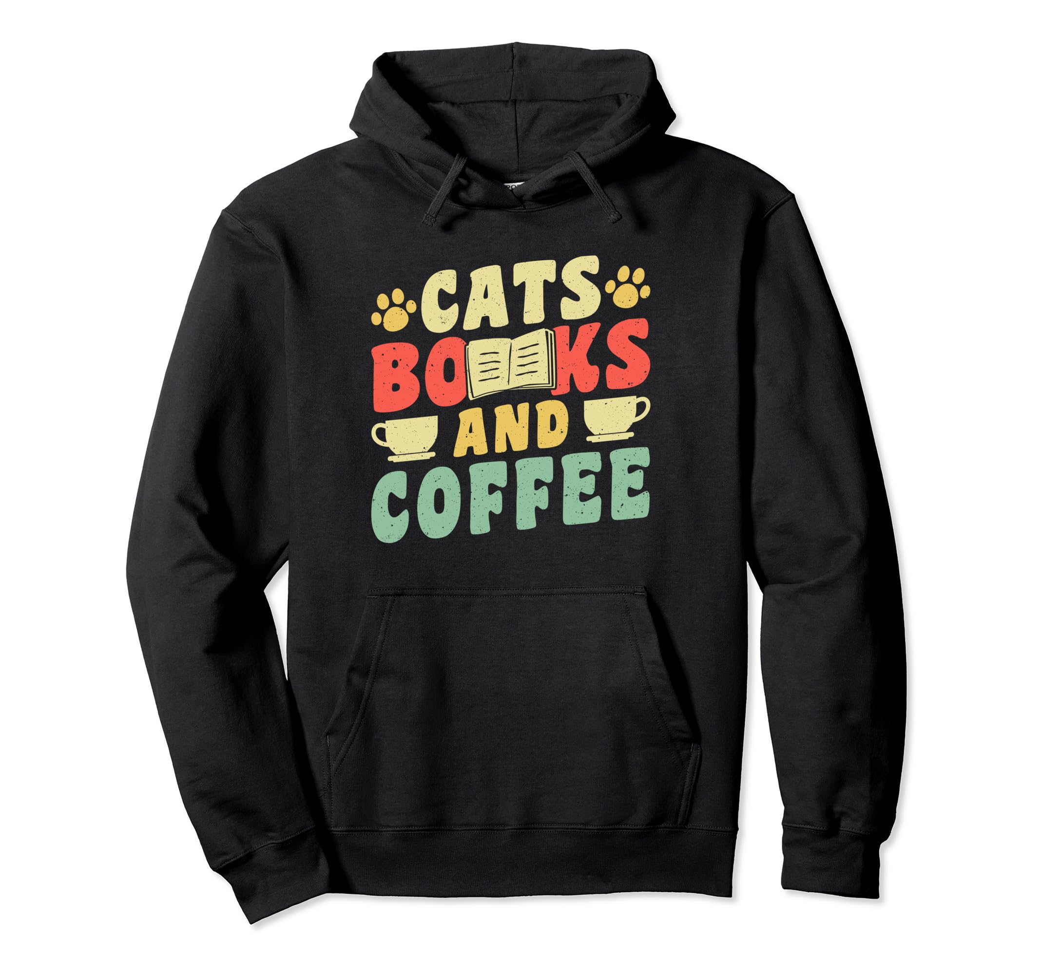 Reading Book Lover Cats Books And Hoodie - Custom Art Print for Adults - T-Shirt, Sweatshirt, Hoodie