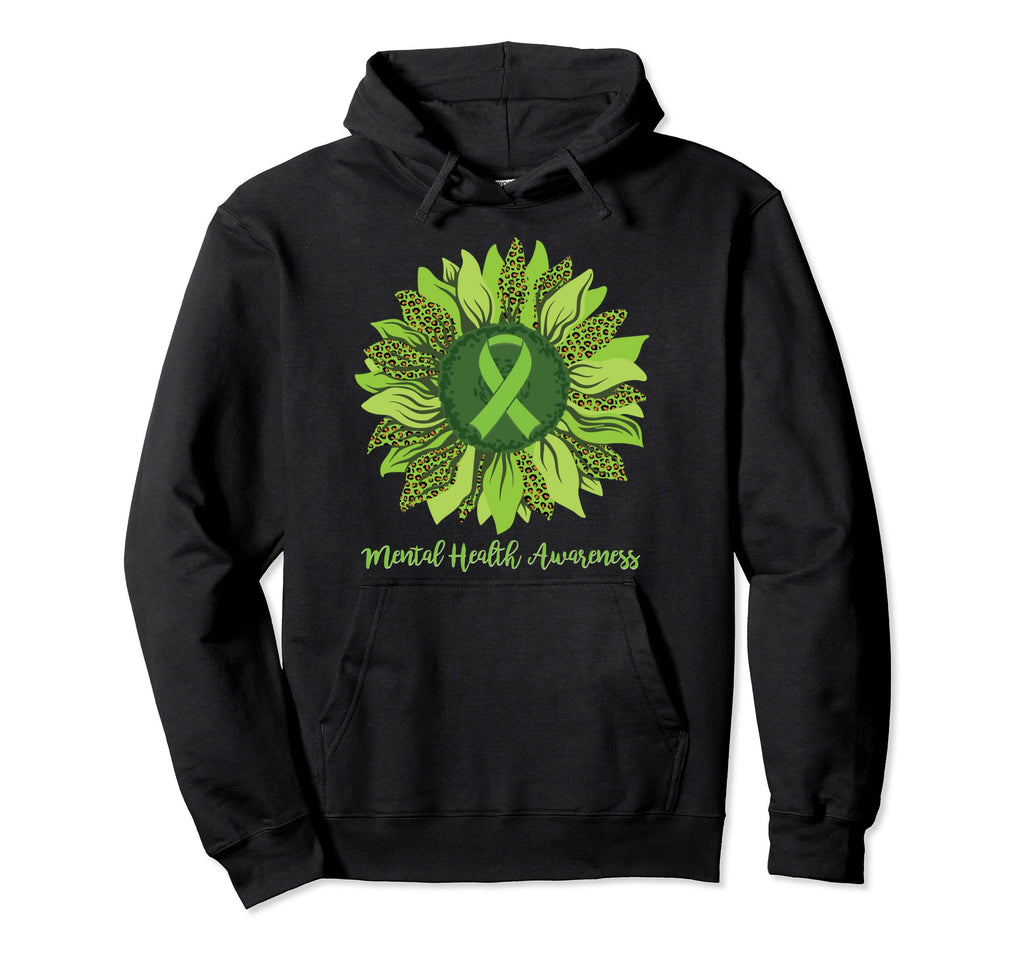 Sunflower Lime Green Mental Health Hoodie - Fun Novelty Design Men Women - T-Shirt, Sweatshirt, Hoodie