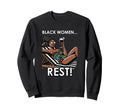 Black Rest Self Care Mental Health Sweatshirt - Minimalist Print for Adults - T-Shirt, Sweatshirt, Hoodie