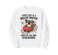 Mental Health Anxiety Racoon Sweatshirt - Aesthetic Graphic Men Women - T-Shirt, Sweatshirt, Hoodie