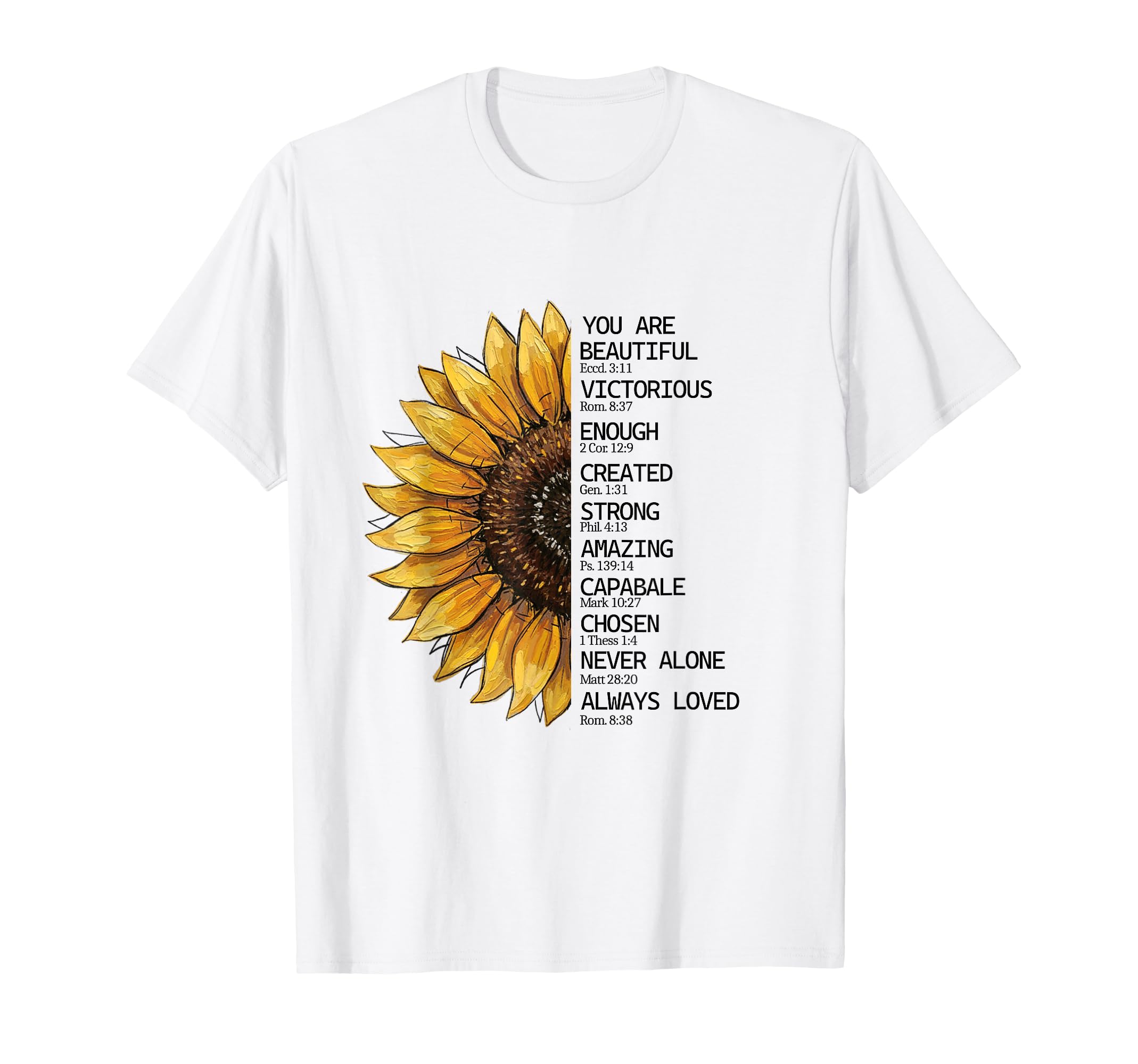 You Are Beautiful Positive T-Shirt - Minimalist Print for Adults - T-Shirt, Sweatshirt, Hoodie