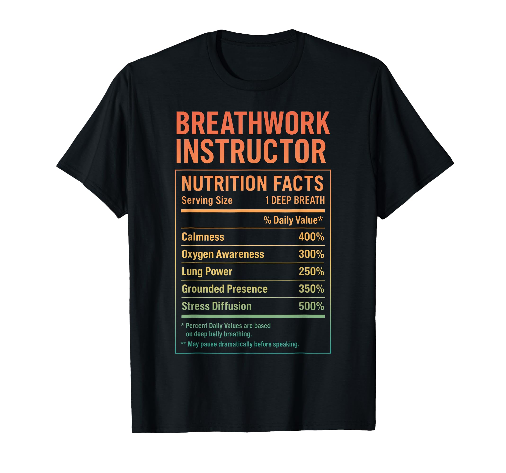 Breathwork Instructor Facts T-Shirt - Minimalist Print Men Women - T-Shirt, Sweatshirt, Hoodie