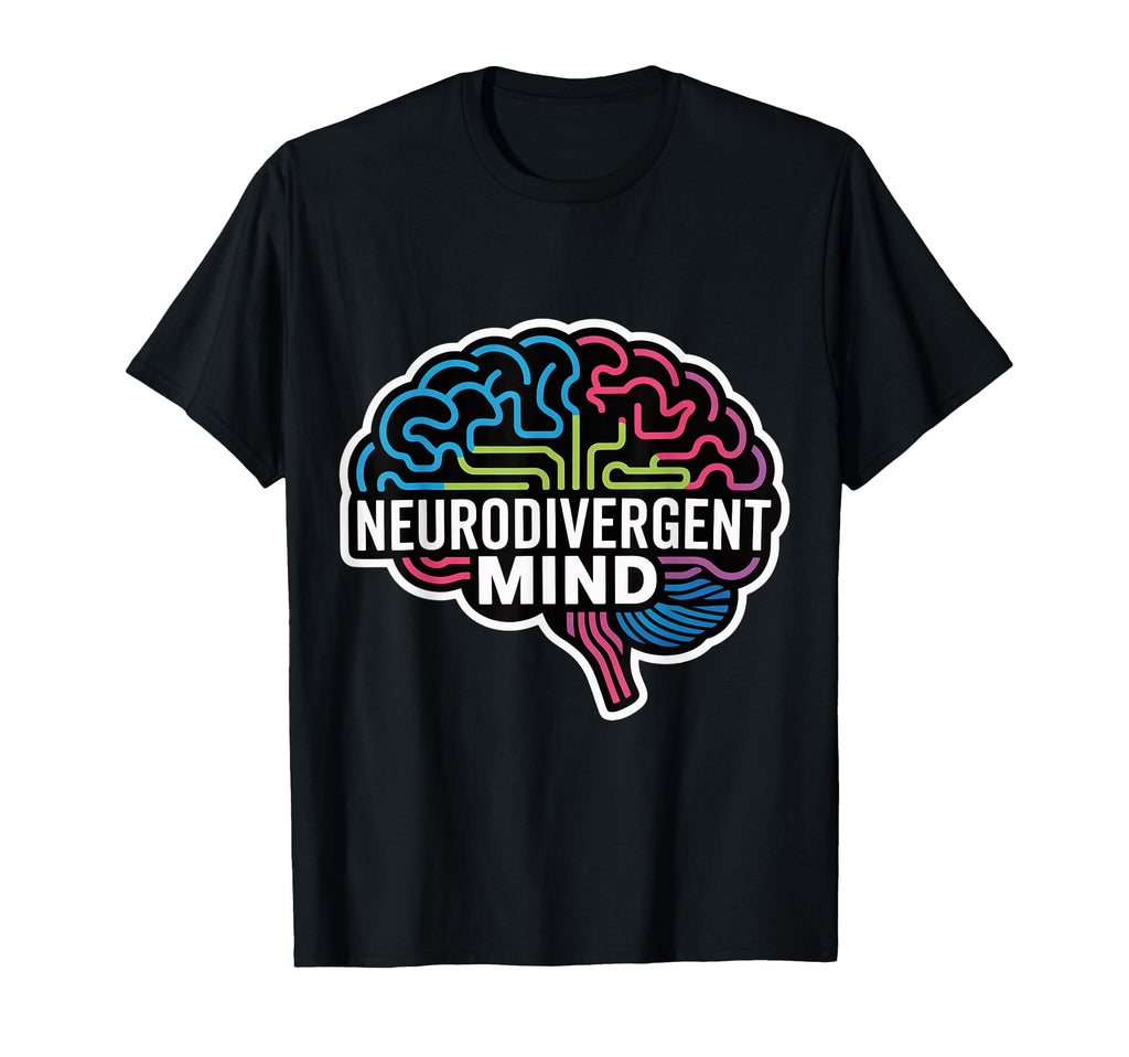 Neurodivergent Adhd Brain Focus T-Shirt - Minimalist Print for Adults - T-Shirt, Sweatshirt, Hoodie